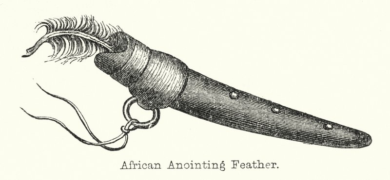 African Anointing Feather by European School