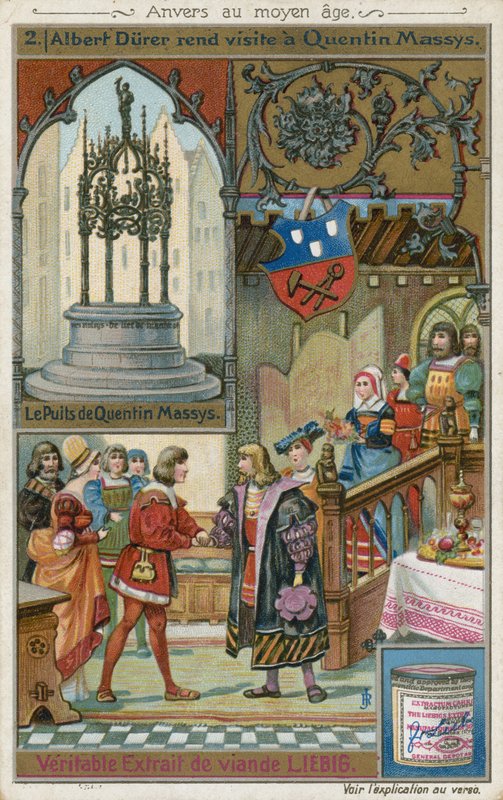Albrecht Durer paying a visit to Quentin Matsys, 1520 by European School
