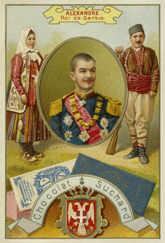 Alexander I, King of Serbia by European School