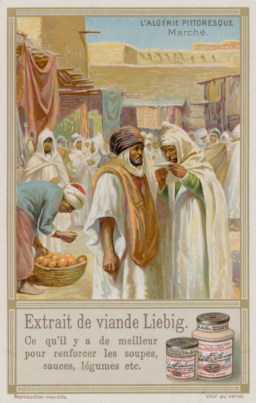 An Algerian market by European School
