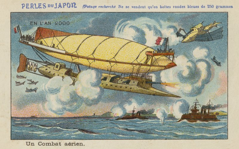 An aerial battle in the year 2000 by European School