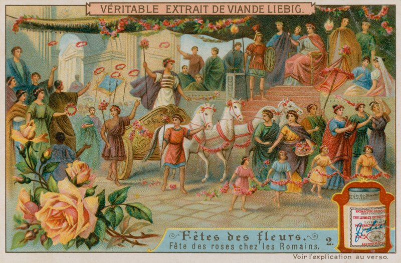 Ancient Roman Rose Festival by European School