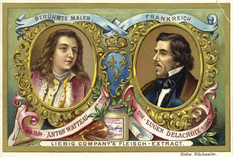 Antoine Watteau and Eugene Delacroix, French artists by European School