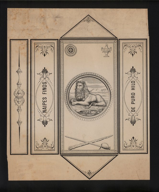 Artwork for playing cards by European School