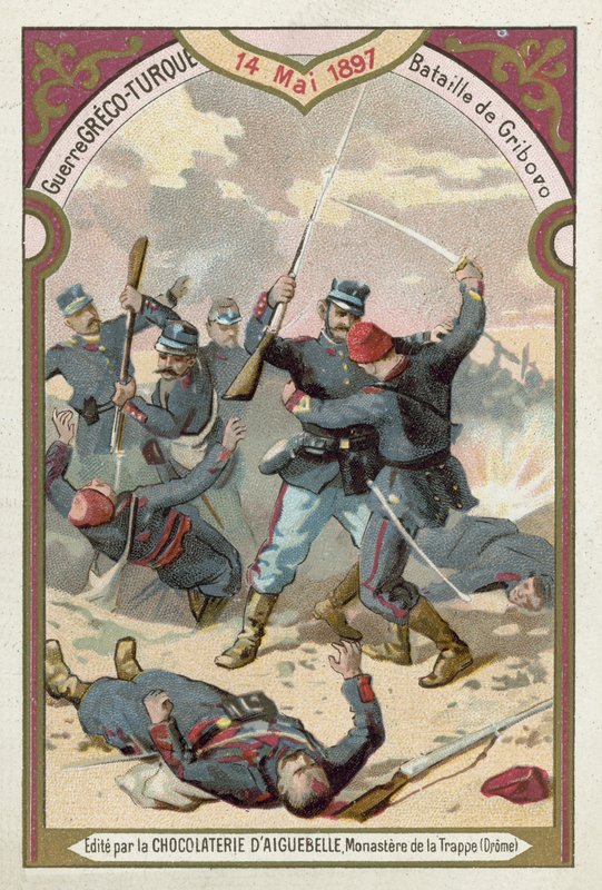 Battle of Gribovo, Greco-Turkish War, 14 May 1897 by European School
