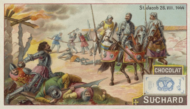 Battle of St Jakob an der Birs, Switzerland, 26 August 1444 by European School