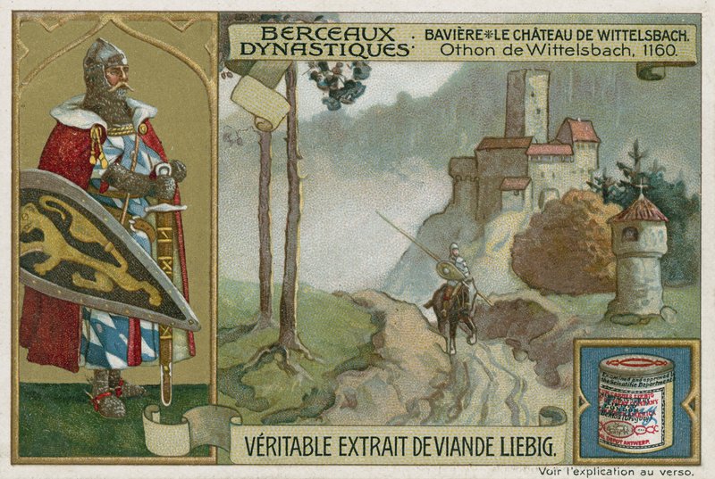 Bavaria: Wittelsbach Castle and Otto I of Wittelsbach, Duke of Bavaria, 1160 by European School
