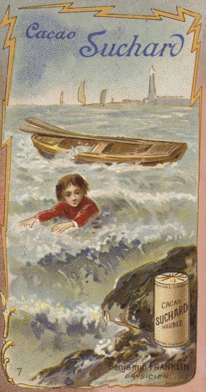Benjamin Franklin, American scientist, inventor and politician, as a child by European School