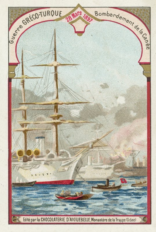 Bombardment of Chania, Crete, Greco-Turkish War, 28 March 1897 by European School