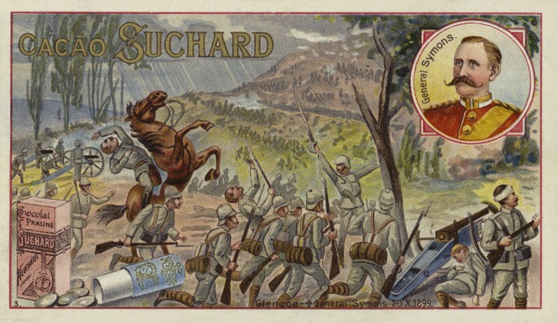 British General Sir William Penn Symons mortally wounded at the Battle of Glencoe, Boer War, 20 October 1899 by European School