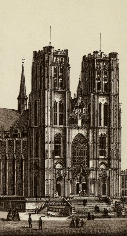 Brussels: Church of Saints Michael and Gudula by European School