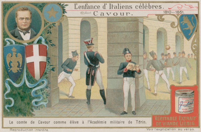 Camillo Benso, Count of Cavour, Studies at the Military Academy in Turin by European School