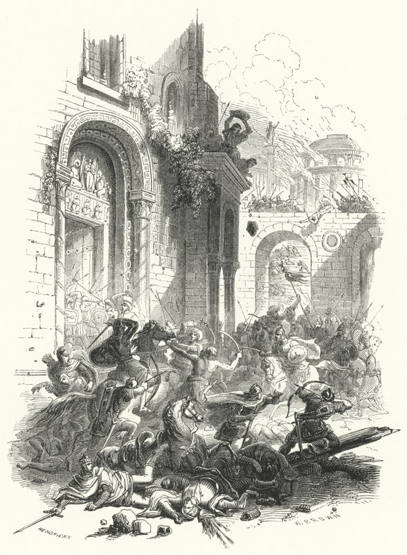 Capture of Constantinople by the Turks by European School