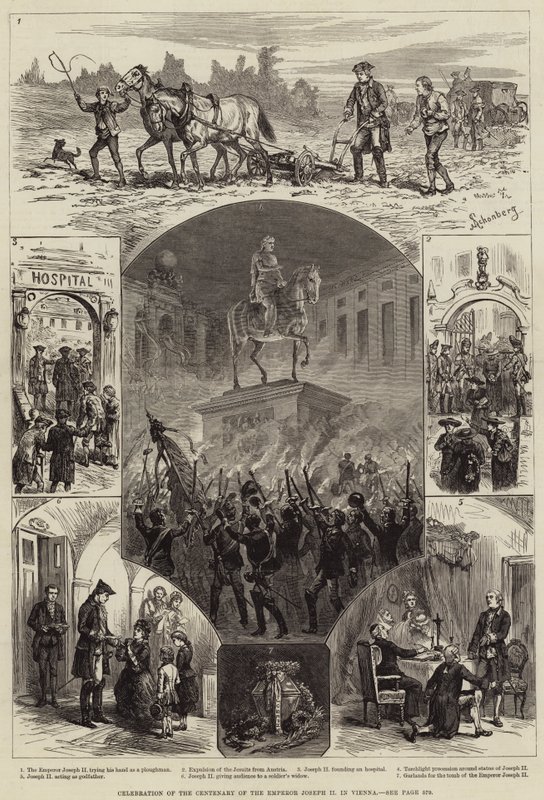 Celebration of the Centenary of the Emperor Joseph II in Vienna by European School