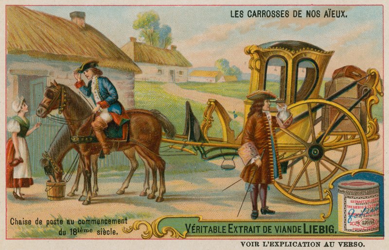 Chaise Beginning a Journey in the 18th Century by European School