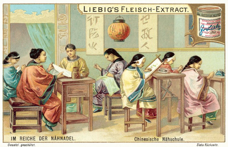 Chinese Needlework School by European School