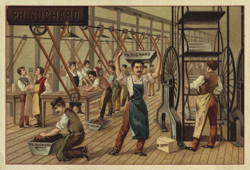 Chocolate manufacturing by European School
