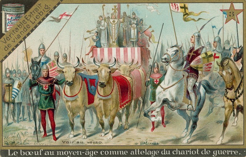 Cows in the Middle Ages by European School