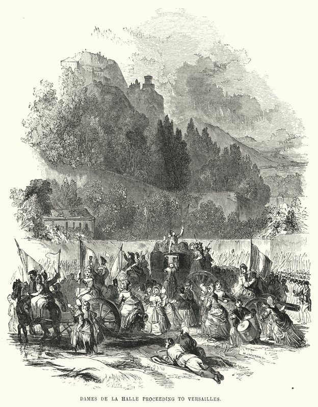 Dames de la Halle Proceeding to Versailles by European School
