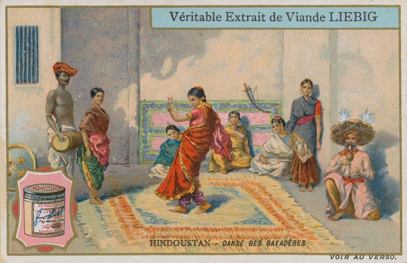 Dance of the dancing-girls in Hindustan by European School