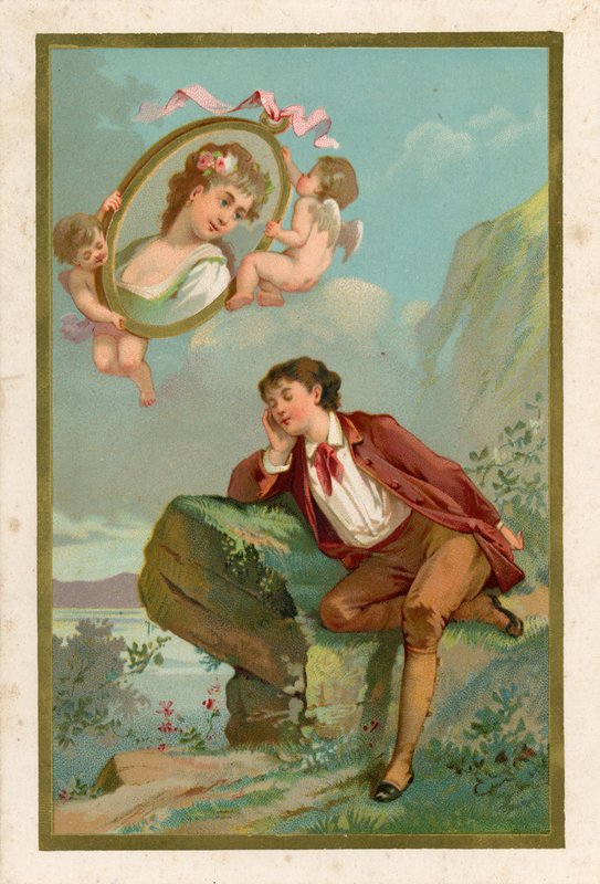 Daydream of a lovestruck young man by European School