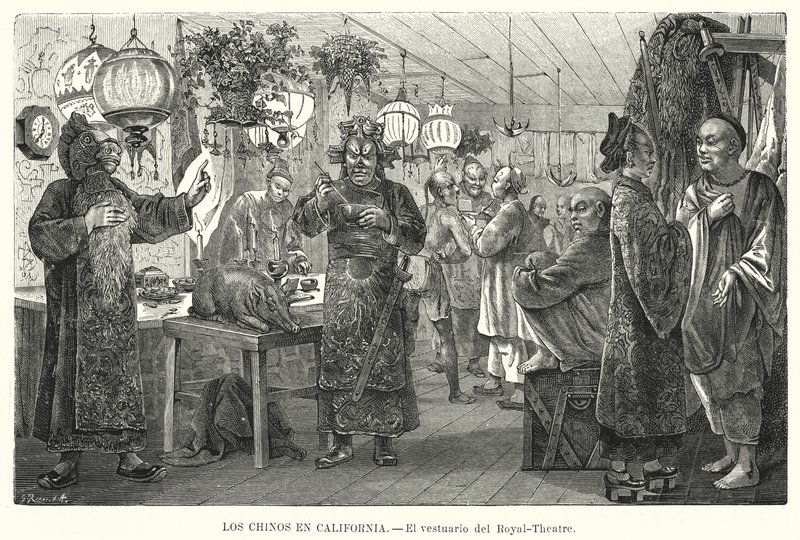 Dressing Room of the Royal China Theatre, San Francisco, California, USA by European School