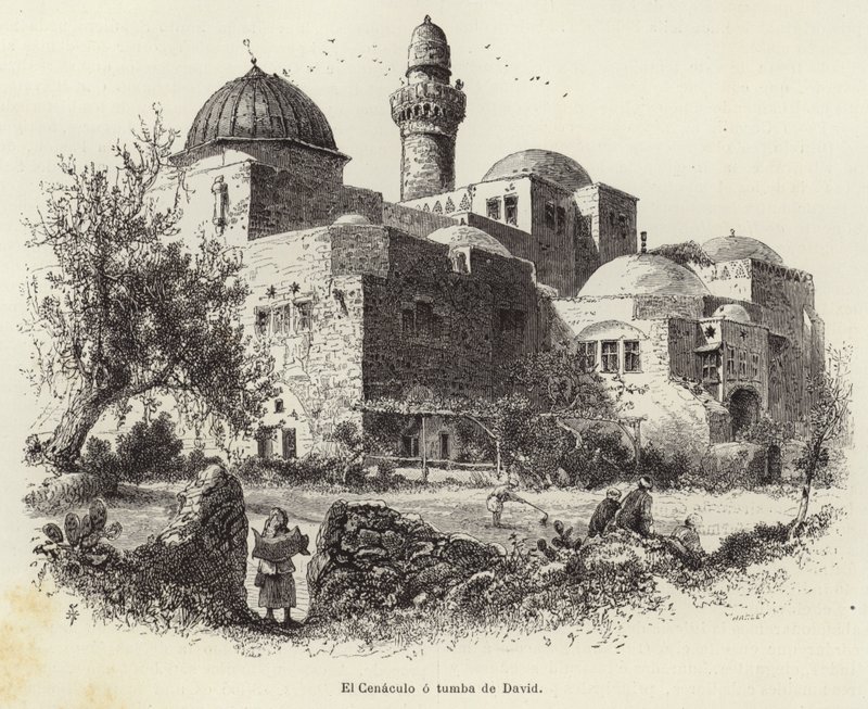 The Cenacle or Tomb of David by European School