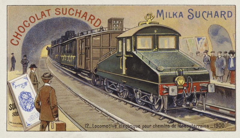 Electric locomotive for underground railways, 1900 by European School