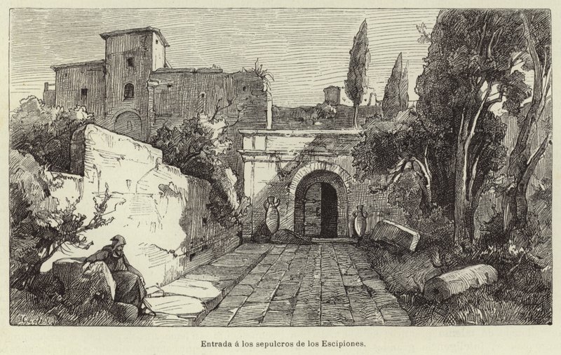 Entrance to the Tombs of the Scipios by European School