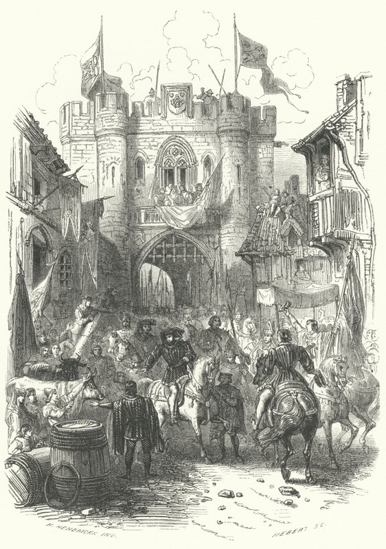 Entry of Philip the Bold, Duke of Burgundy, into Antwerp by European School