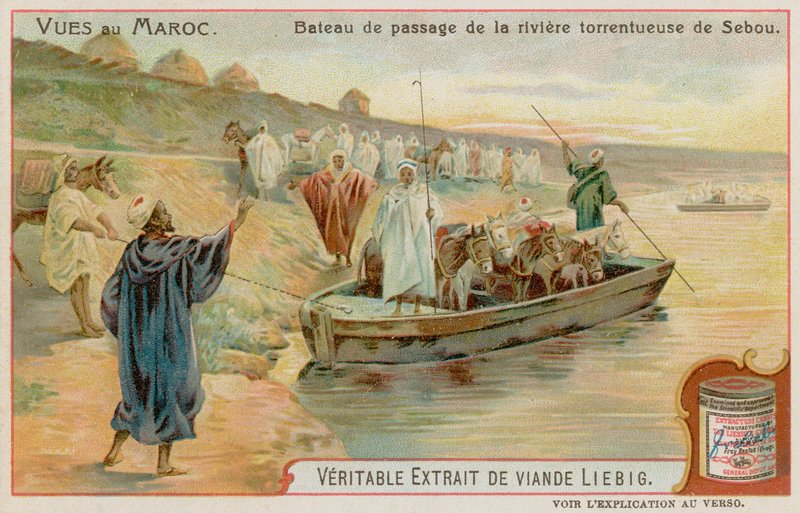 Ferry Boats in the Sebou River by European School