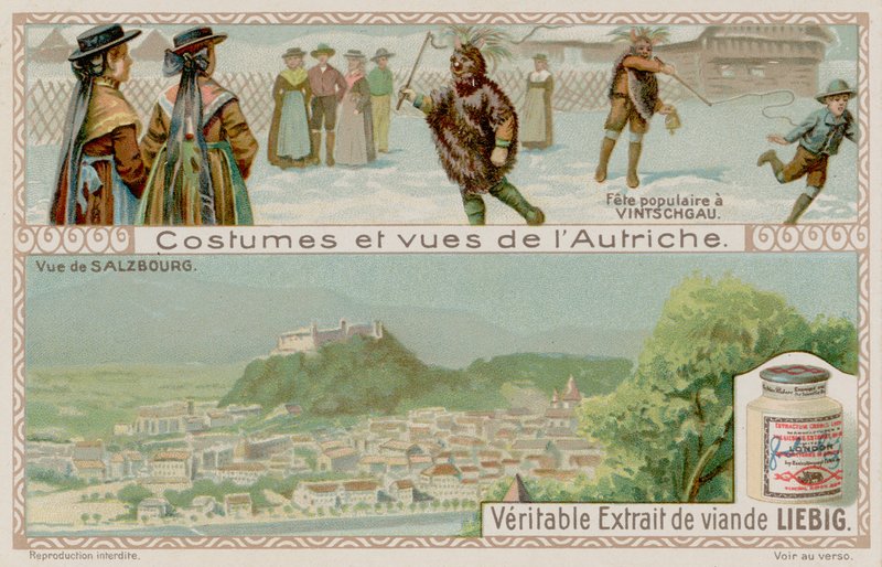 Festival in Vinschgau and a View of Salzburg by European School