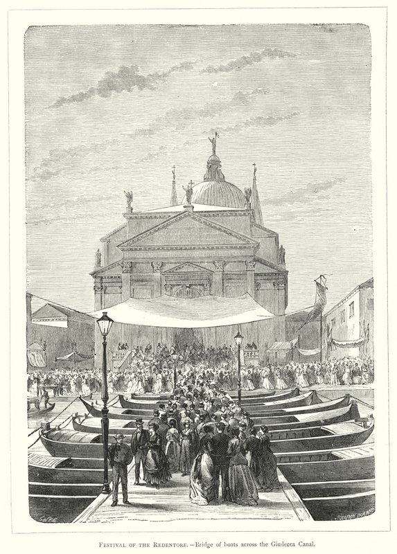 Festival of the Redentore, Bridge of boats across the Giudecca Canal by European School