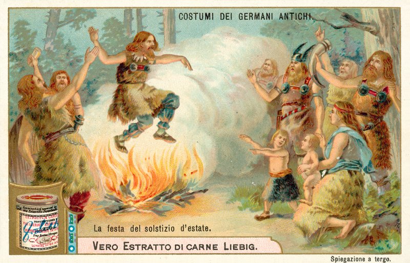 Festival of the summer solstice, ancient Germany by European School