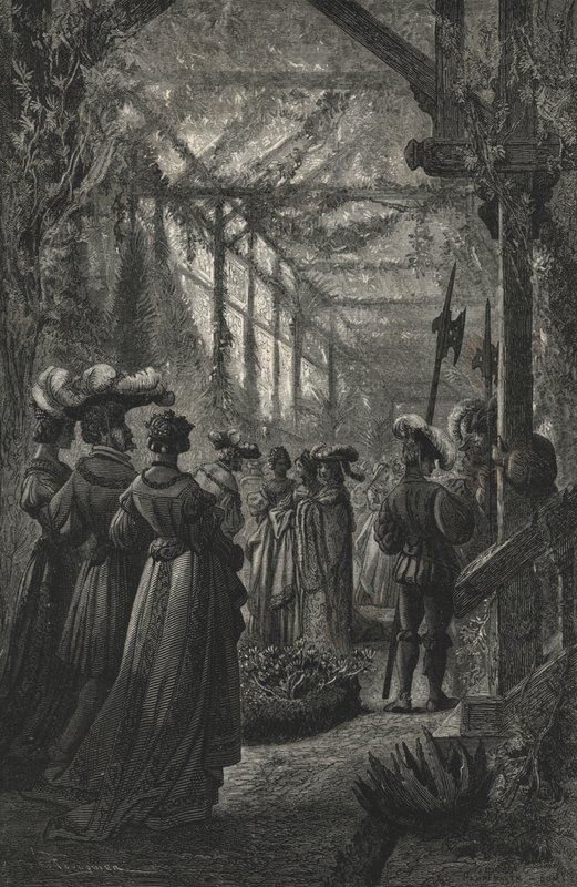 Festival in a Greenhouse, After a 15th Century Engraving by European School