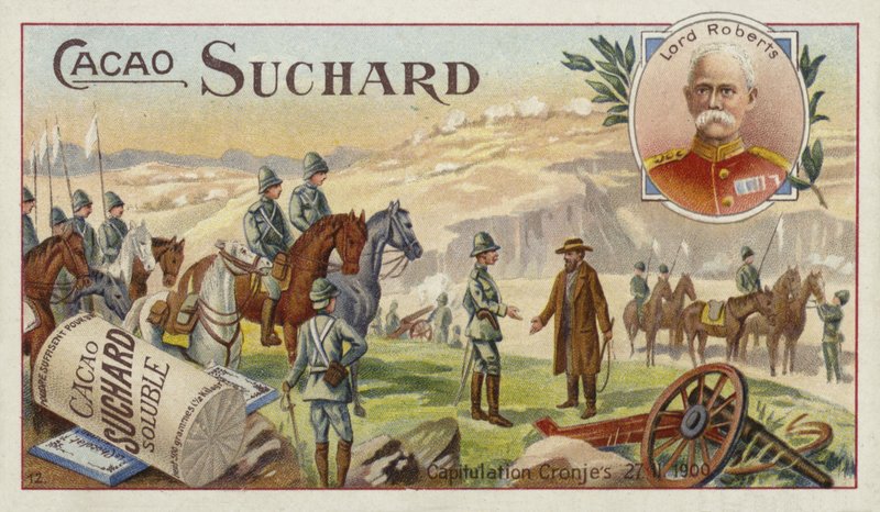 Field Marshal Lord Roberts and the surrender of Piet Cronje, Boer War, 27 February 1900 by European School