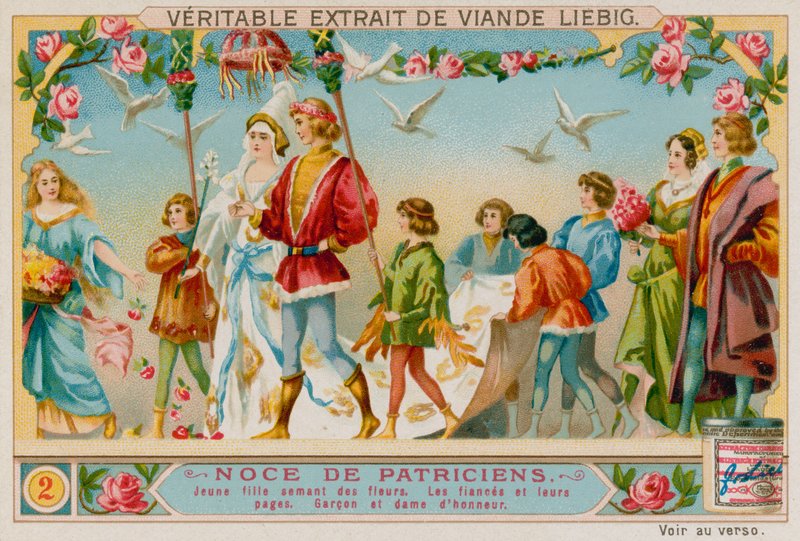 Flower Girls, the Bride and Groom and their Pages, the Guests of Honour by European School