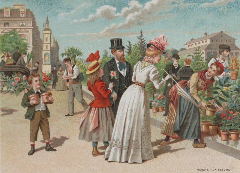 Flower Market by European School