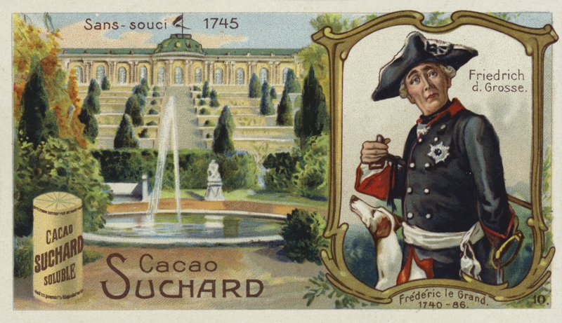 Frederick the Great, King of Prussia and the Palace of Sanssouci, Potsdam by European School