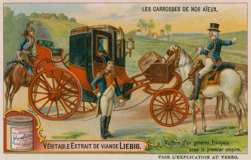 French Carriage Under the First Empire by European School