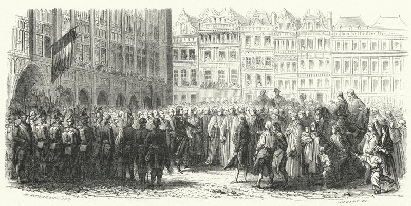 General Dumouriez and the French Army in Brussels by European School