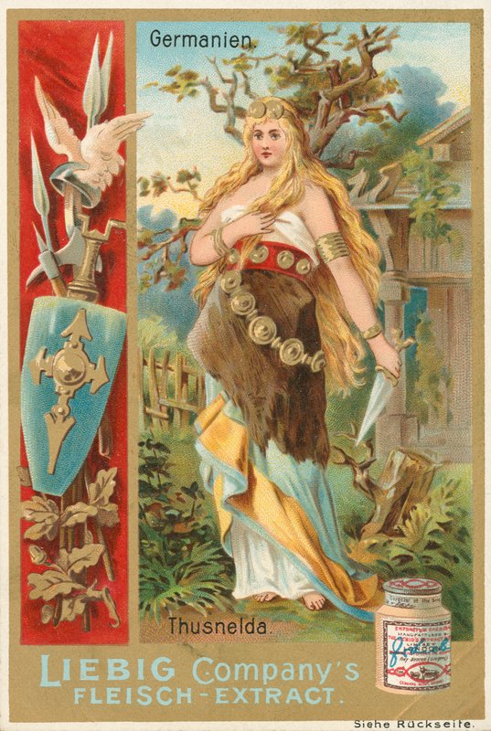 Germany, Thusnelda, Liebig Card, Early 20th Century by European School