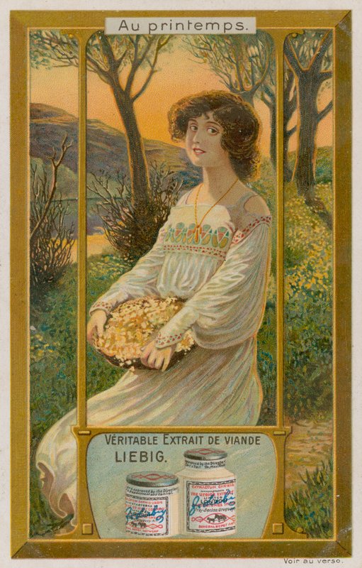 Girl with Yellow Flowers by European School