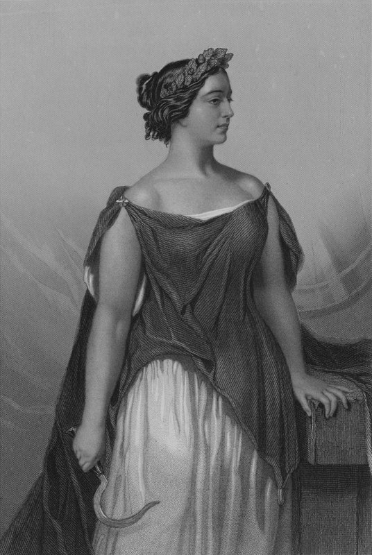 Giulia Grisi, La Norma (engraving) by European School