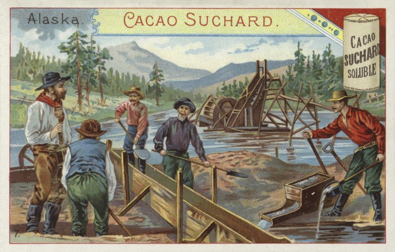 Gold prospectors, Alaska by European School