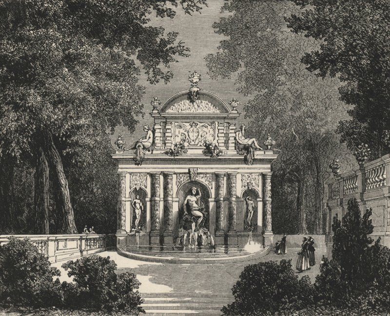 Grotto of Marie de Medici at Luxembourg (engraving) by European School