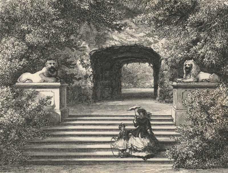 Grotto of Thetis at Sans-Souci (engraving) by European School