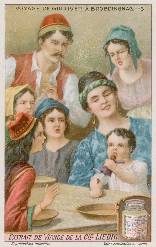 Gulliver is Captured by a Huge Baby by European School