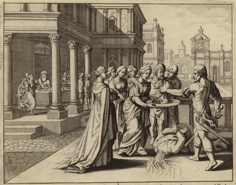 Herodias Receiving the Head of John the Baptist by European School