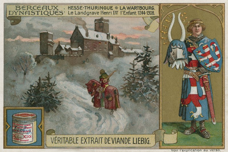 Hesse-Thuringia: the Wartburg and Landgrave Henry I, the Child by European School